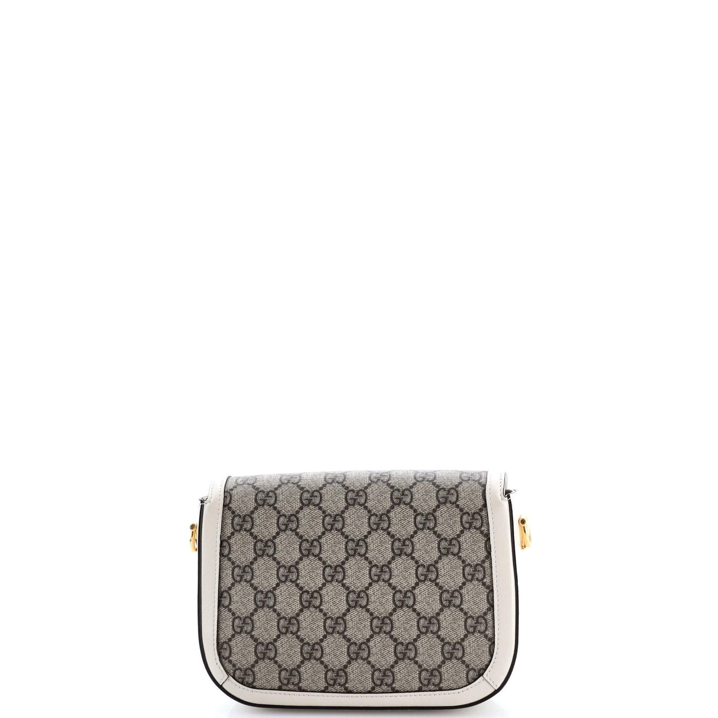 Gucci Horsebit 1955 Shoulder Bag Gg Coated Canvas With Leather Mini