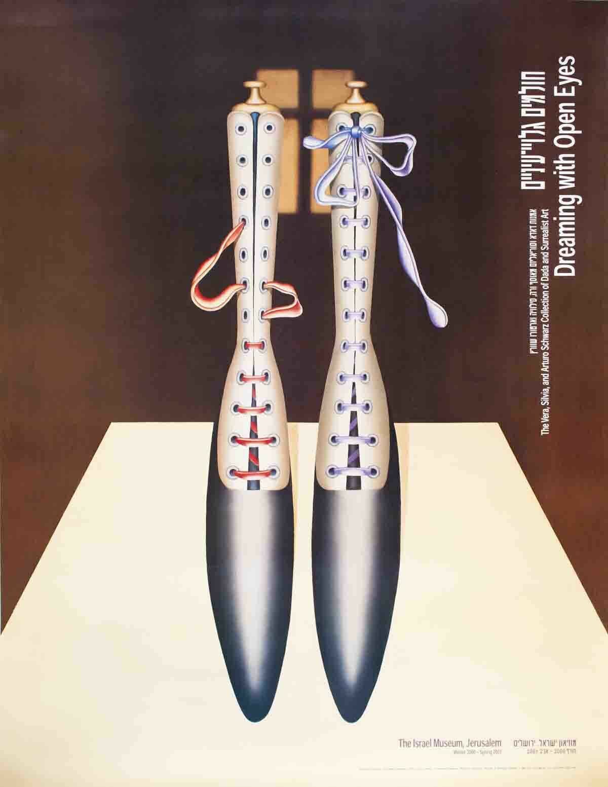 Konrad Klapheck The Night Beauties " Poster Vintage Brown Ne