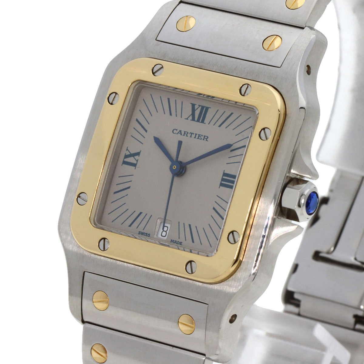 Cartier Santosgalbe Lm Watches W20023C4 Stainless Steel/Ssxk18Yg Mens