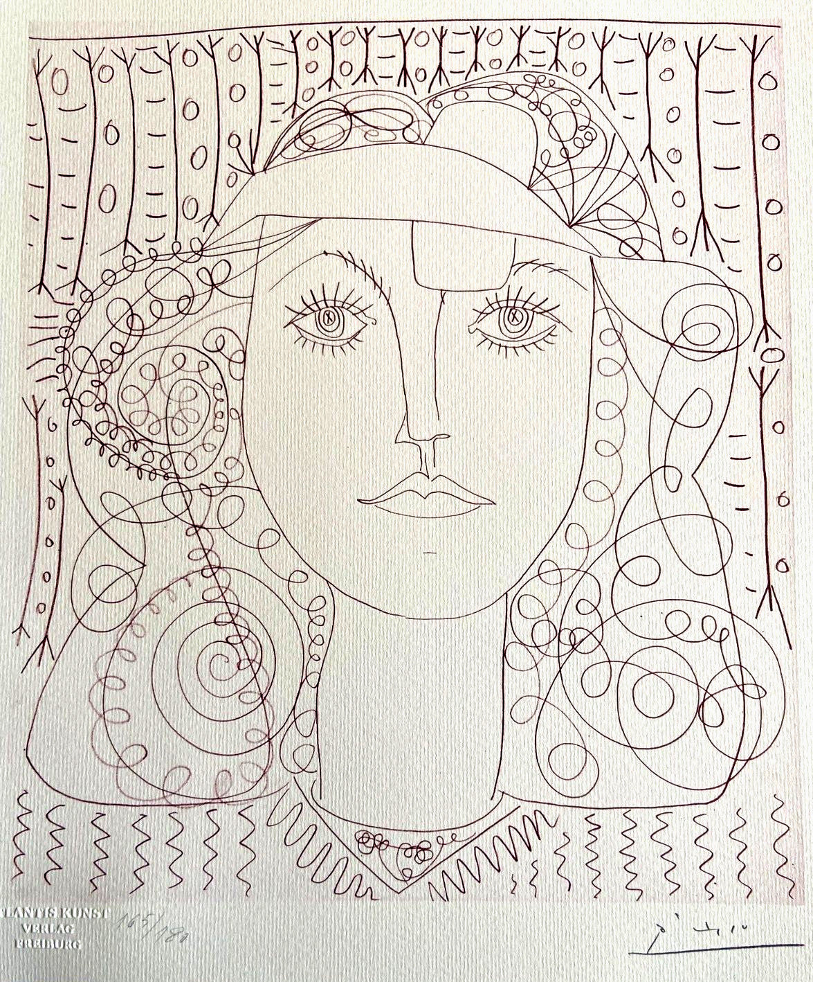 Pablo Picasso Lithograph Handmade Coa Signed In
