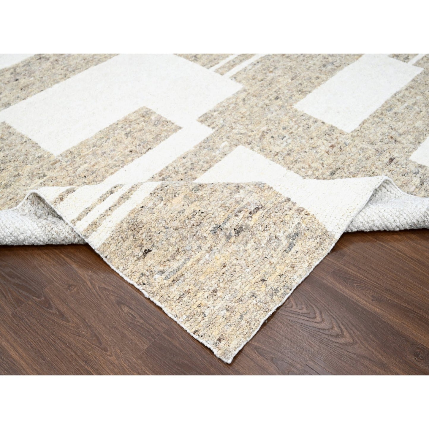 12'1"X17'10" Earth Tone Colors Wool Oversize Hand Knotted Oriental Rug