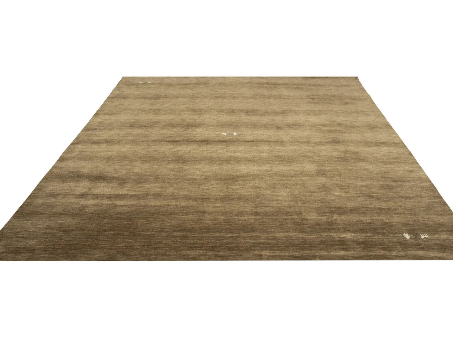 Modern Gabbeh Wool Area Rug Brown Tribal Design