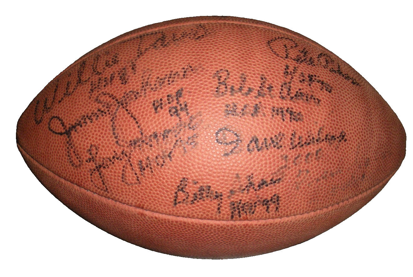 Jimmy Johnson Pete Pihos,Bob St.Clair,Davis W/Coa