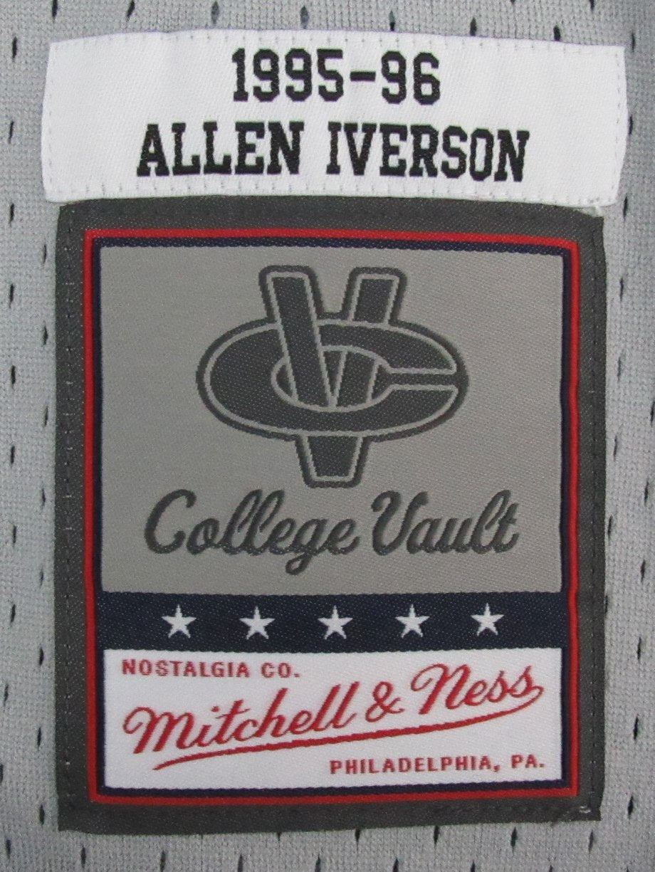 Allen Iverson Hof Autographed Gray Mitchell &