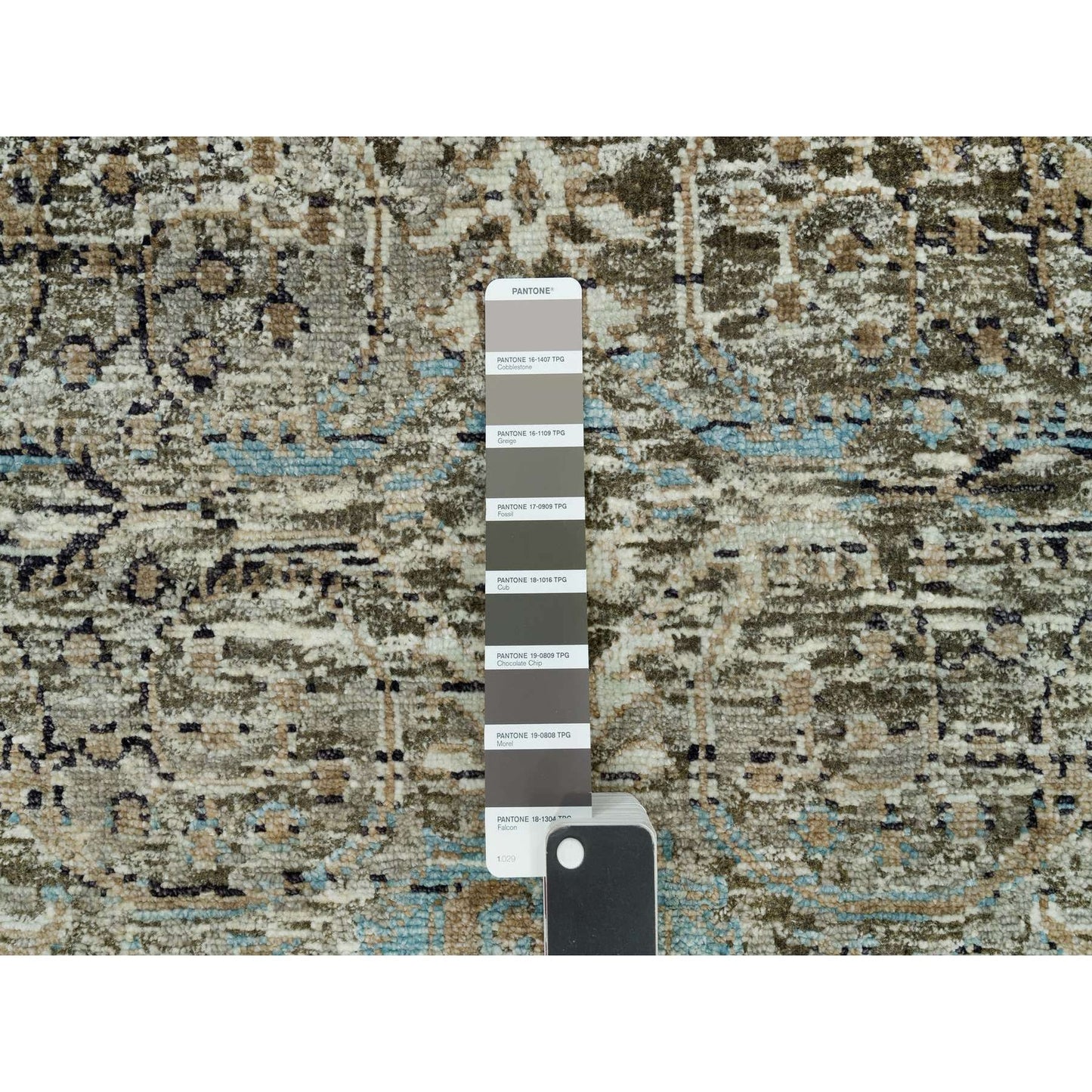 2'8"X23'10" Gray Transitional Hand Knotted Silk And Wool Xl Runner Rug