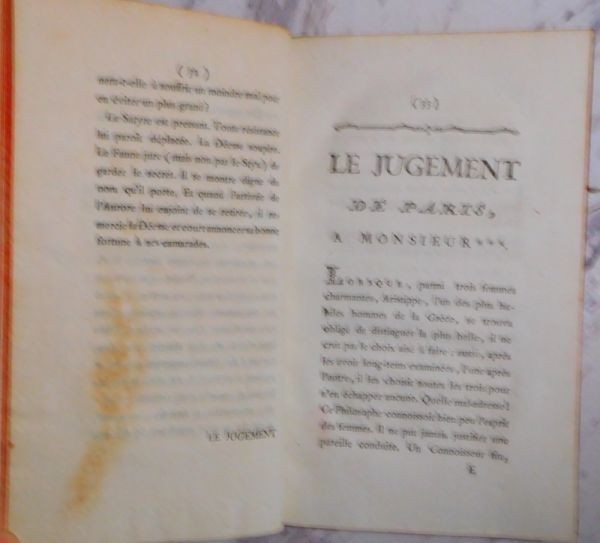 Wieland Contes Comiques 1771 Frankfurt Rare French Edition With Engraved Plate