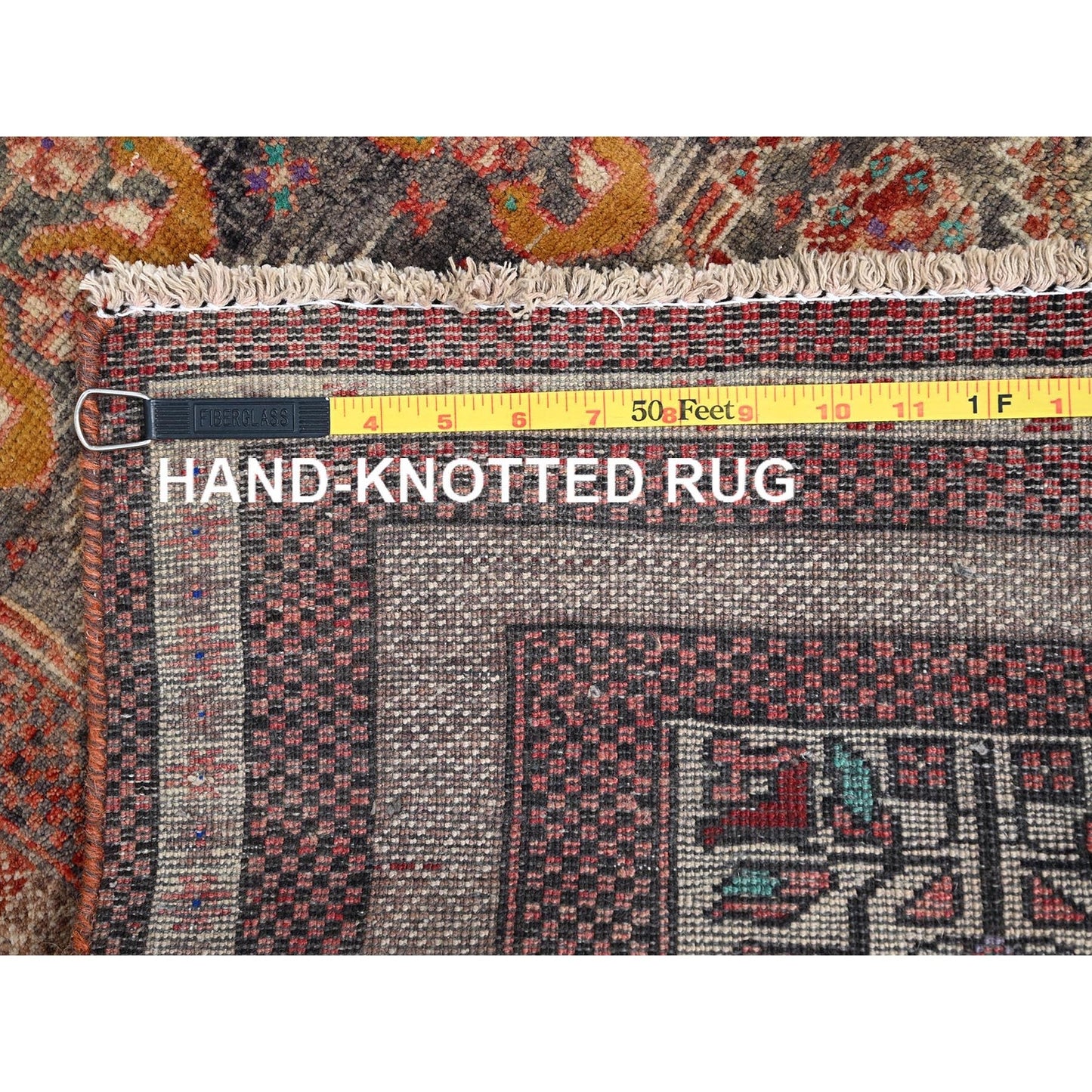 3'3"X6'6" Brown Old Zoroastrian Balooch Clean Pure Wool Hand Knotted Rug