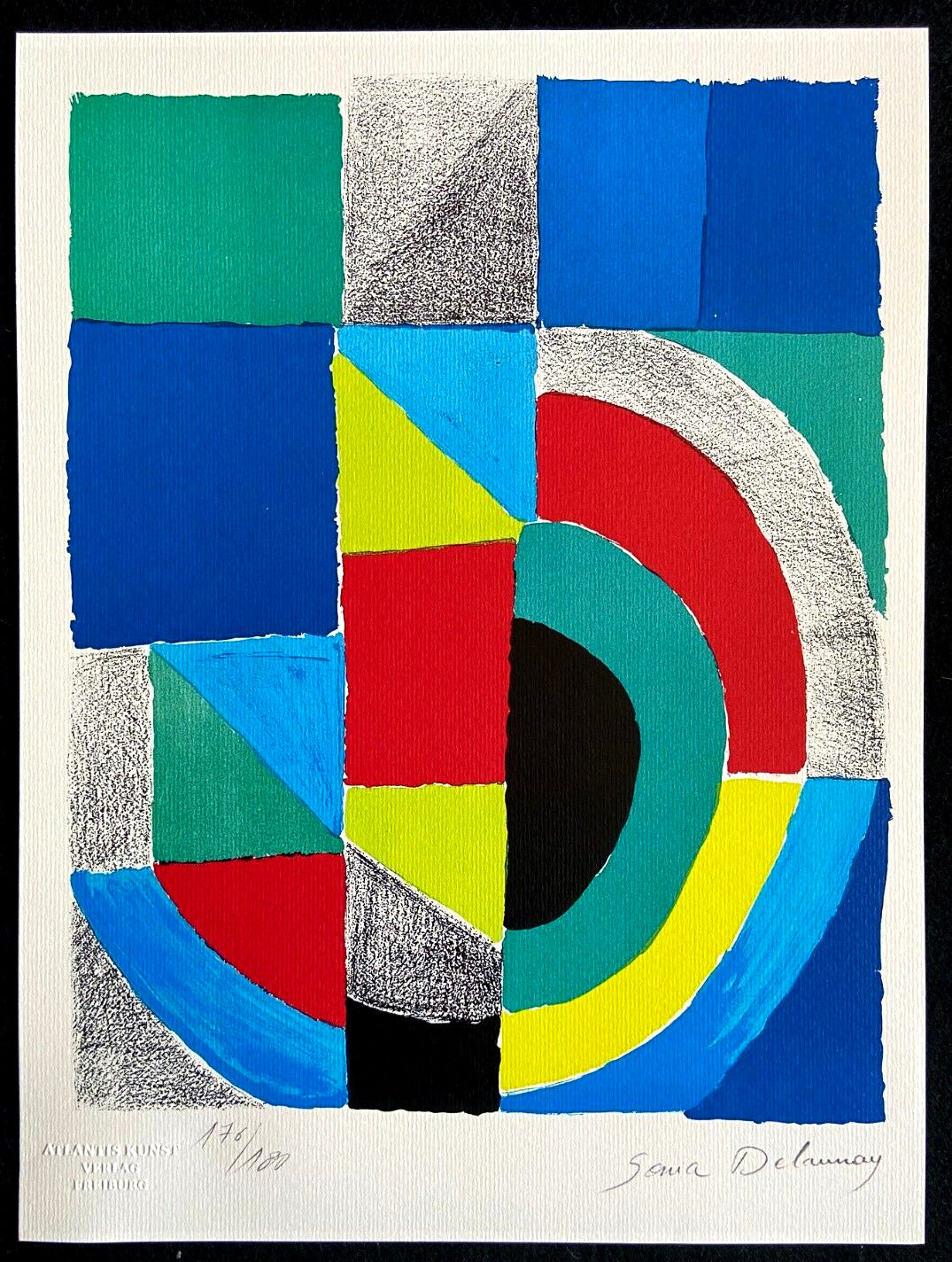 Sonia Delaunay Lithograph Coa Signed Op Numbered