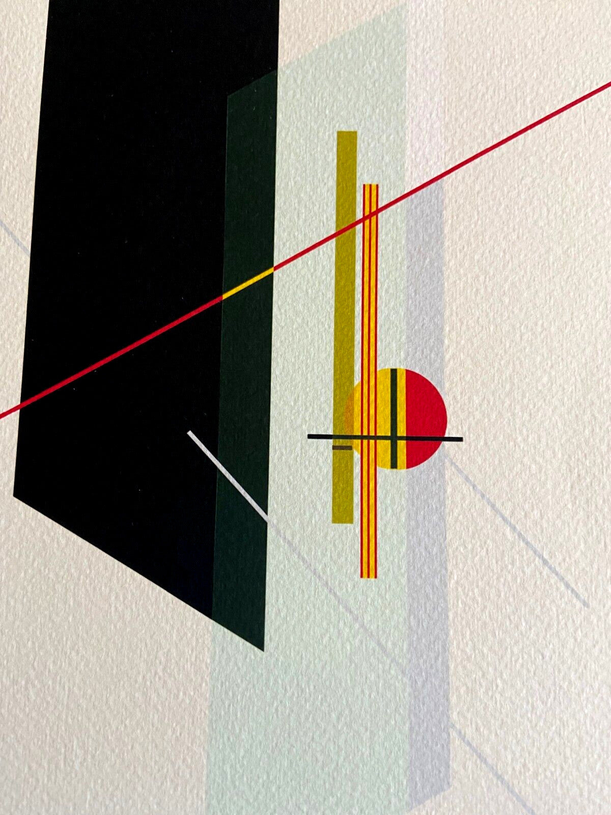Laszlo Moholy-Nagy Lithograph Coa Signed Op Limited Rare