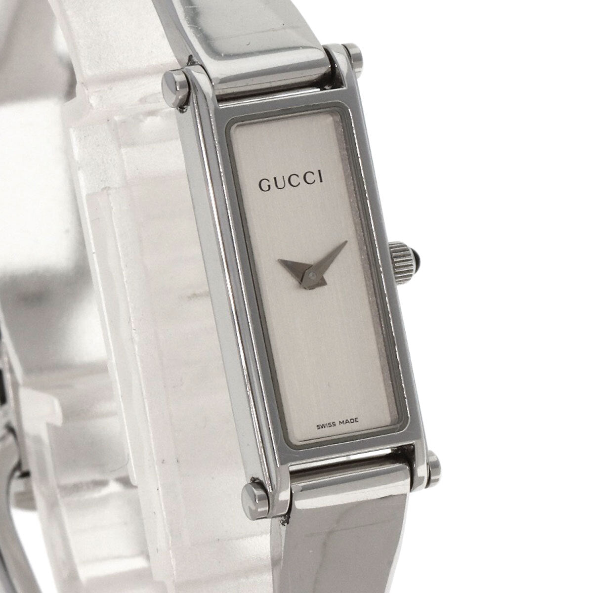 Gucci Square Face Bangle Watches 1500L Stainless Steel/Stainless Steel Ladies