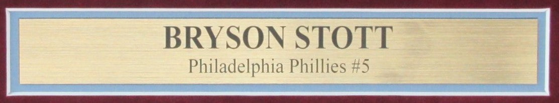 Bryson Stott Signed/Autographed 11X14 Photo Phillies Framed Fanatics 189922