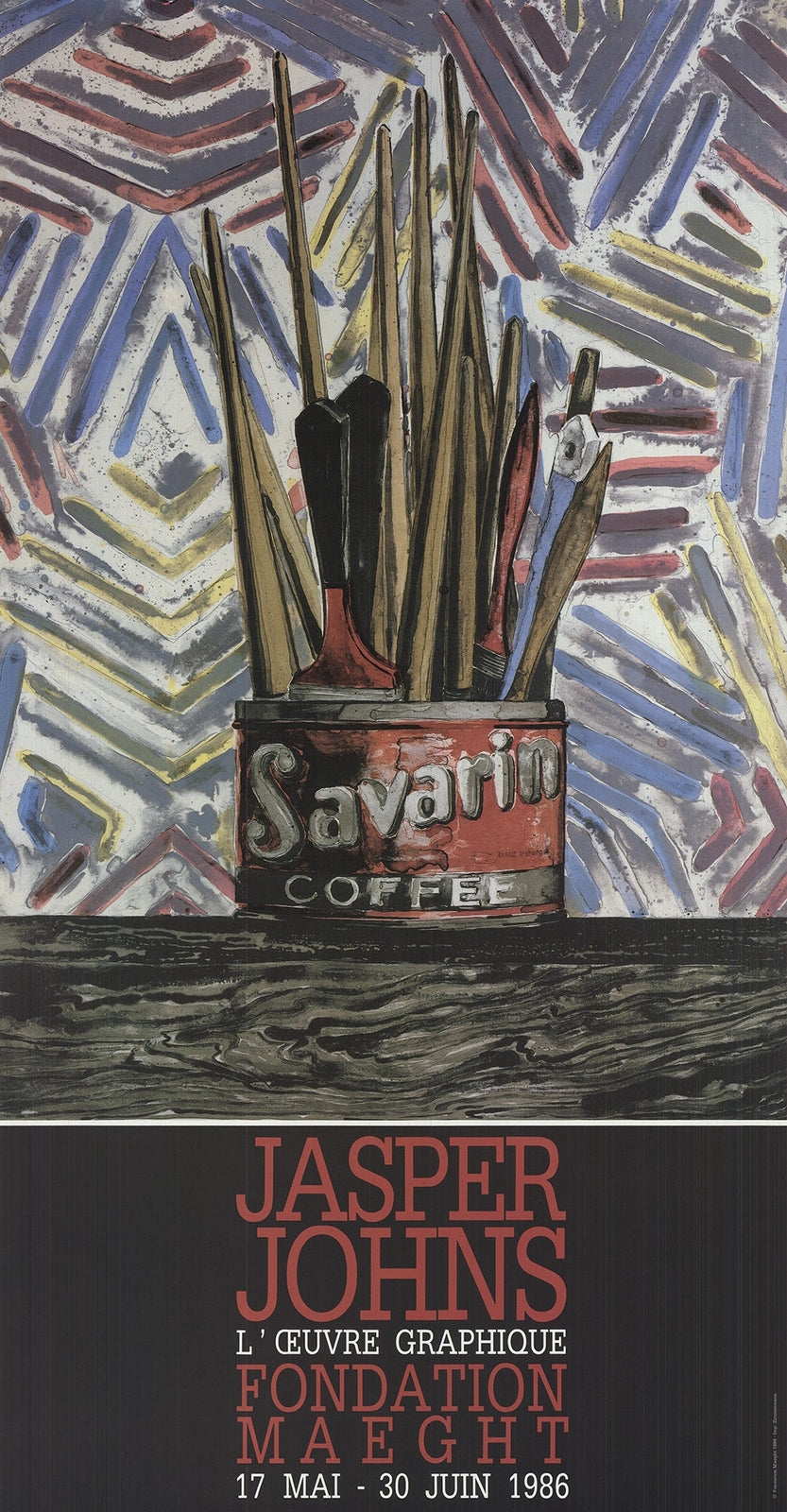Jasper Johns Savarin Cans " Offset Lithograph Pop Art Multico