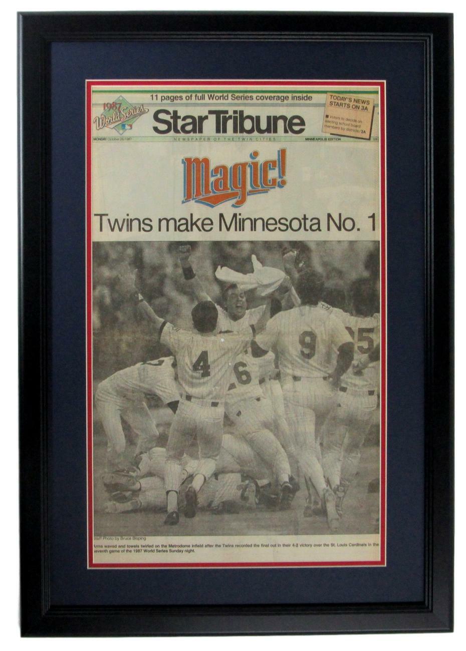 Star Tribune 1987 Minnesota Twins World Series