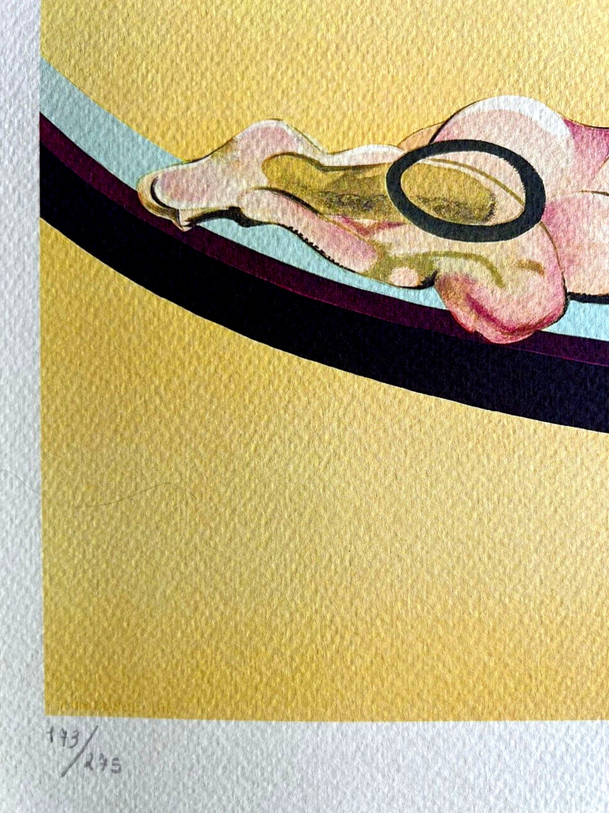 Francis Bacon Lithograph Coa Signed In Pen