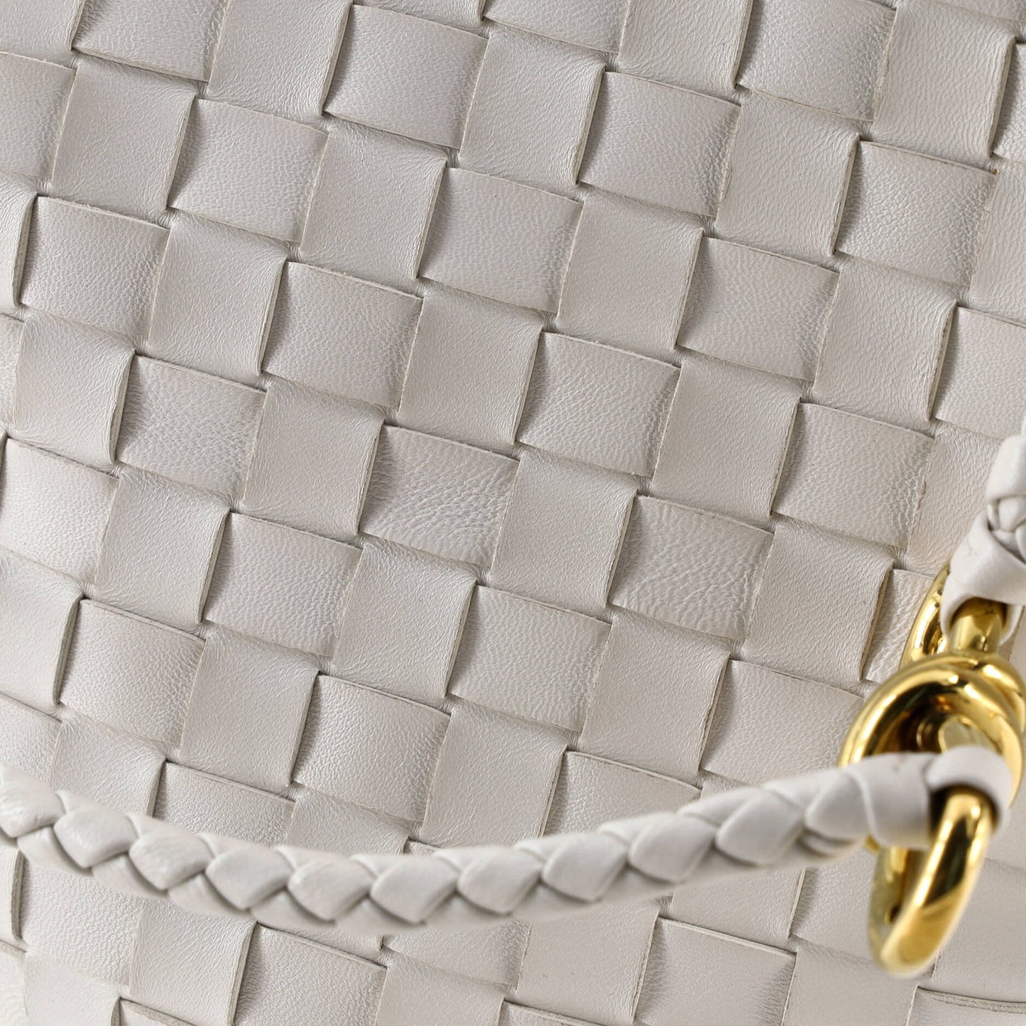 Bottega Veneta Andiamo East West Top Handle Bag Intrecciato Nappa Small