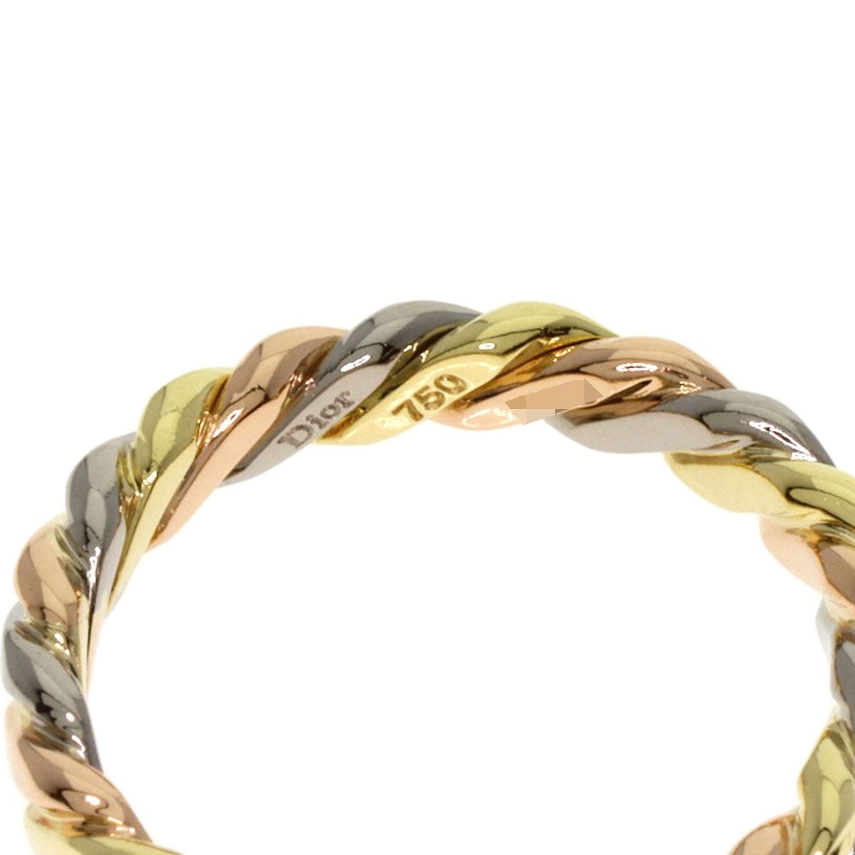 Dior Twist 5P Diamond Ring K18 Yellow Gold K18