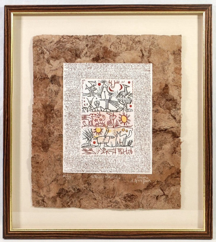 Simone & Henri Jean "Alphabet Magique 2" 1999 Etching Artist Signed Limited 55