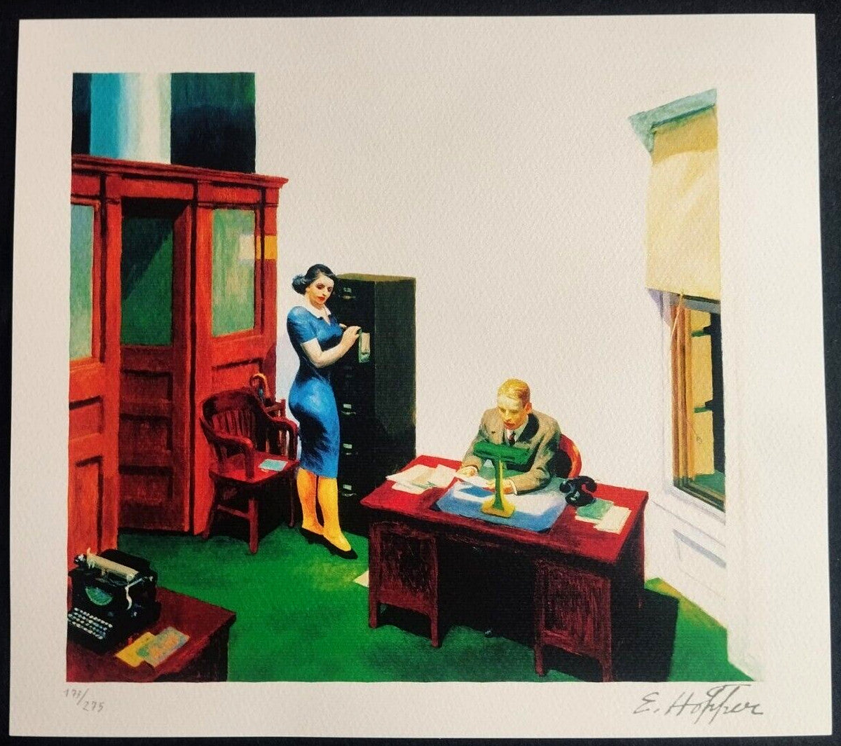 Edward Hopper Lithograph Coa Signed Numbered In Pencil