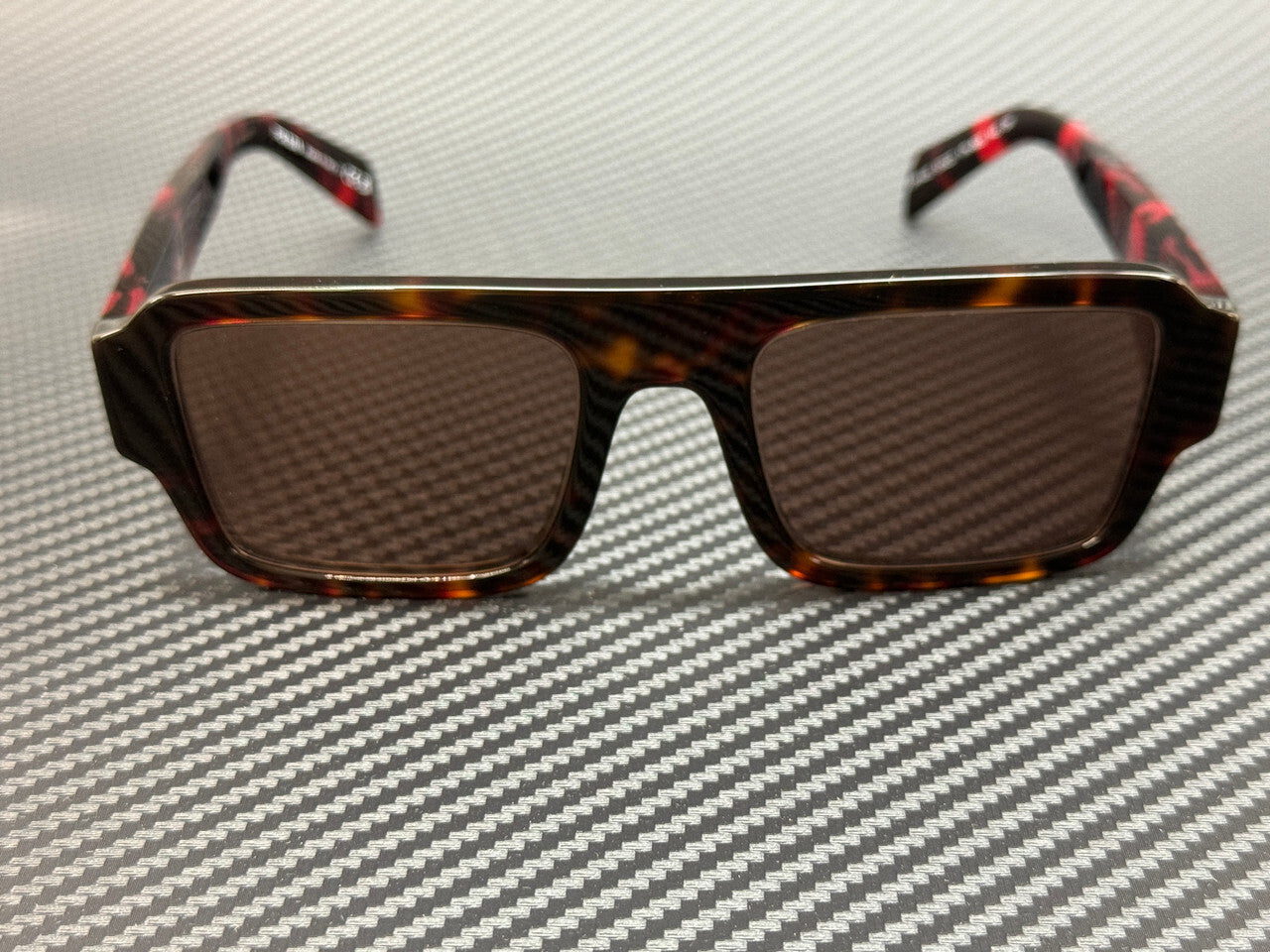 Prada Pr A05S 17N90B Tortoise Brown Mirror Men'S