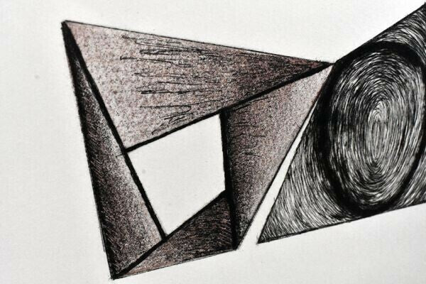 Robert Mangold (American, 1937) Original Etching Aquatint Pencil Signed Ap10