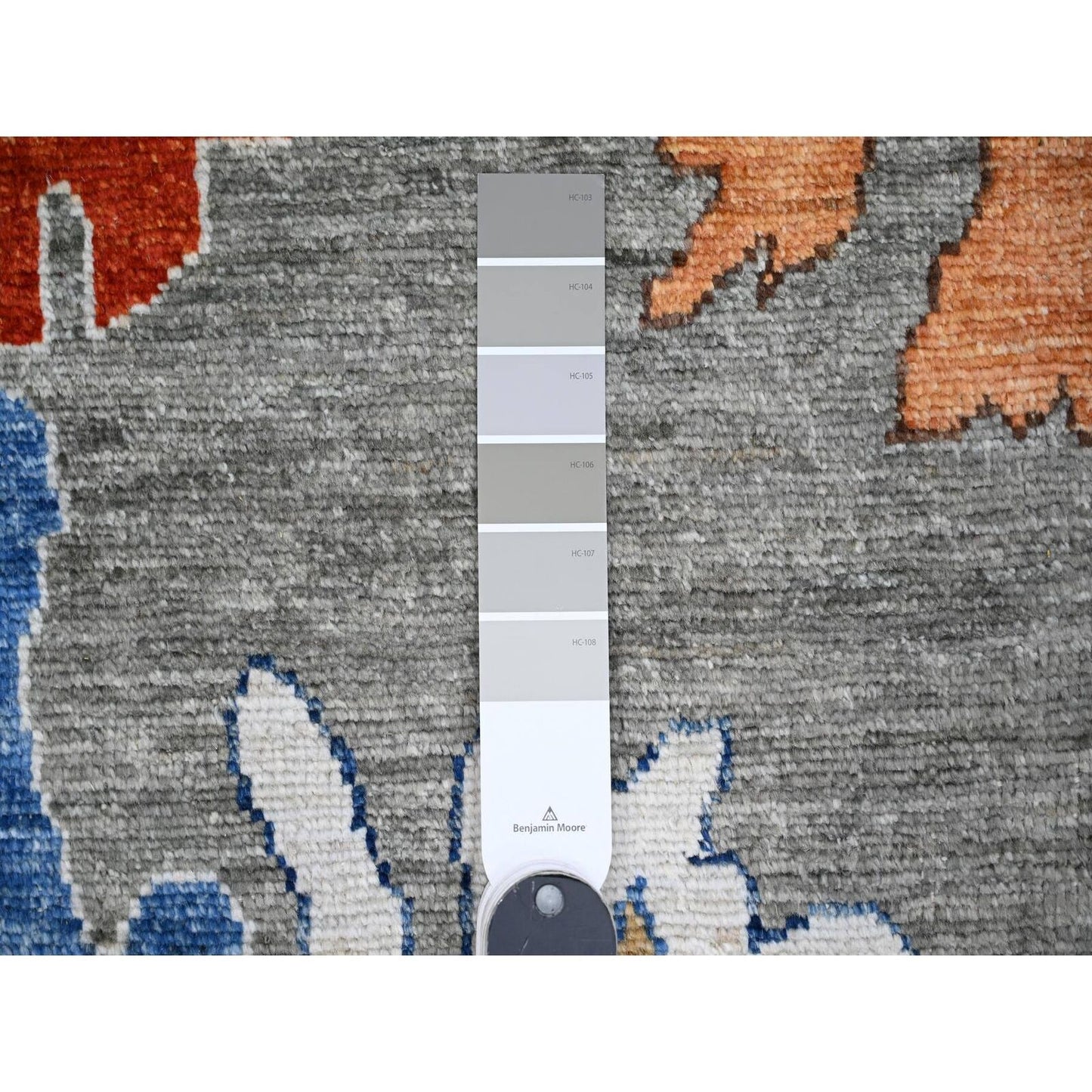 9'9"X13'4" Vintage Gray Vegetable Dyes Angora Oushak Oriental Rug