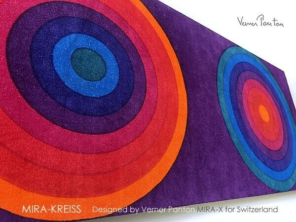 Vintage Verner Panton Mira Kreiss Velvet Cloth
