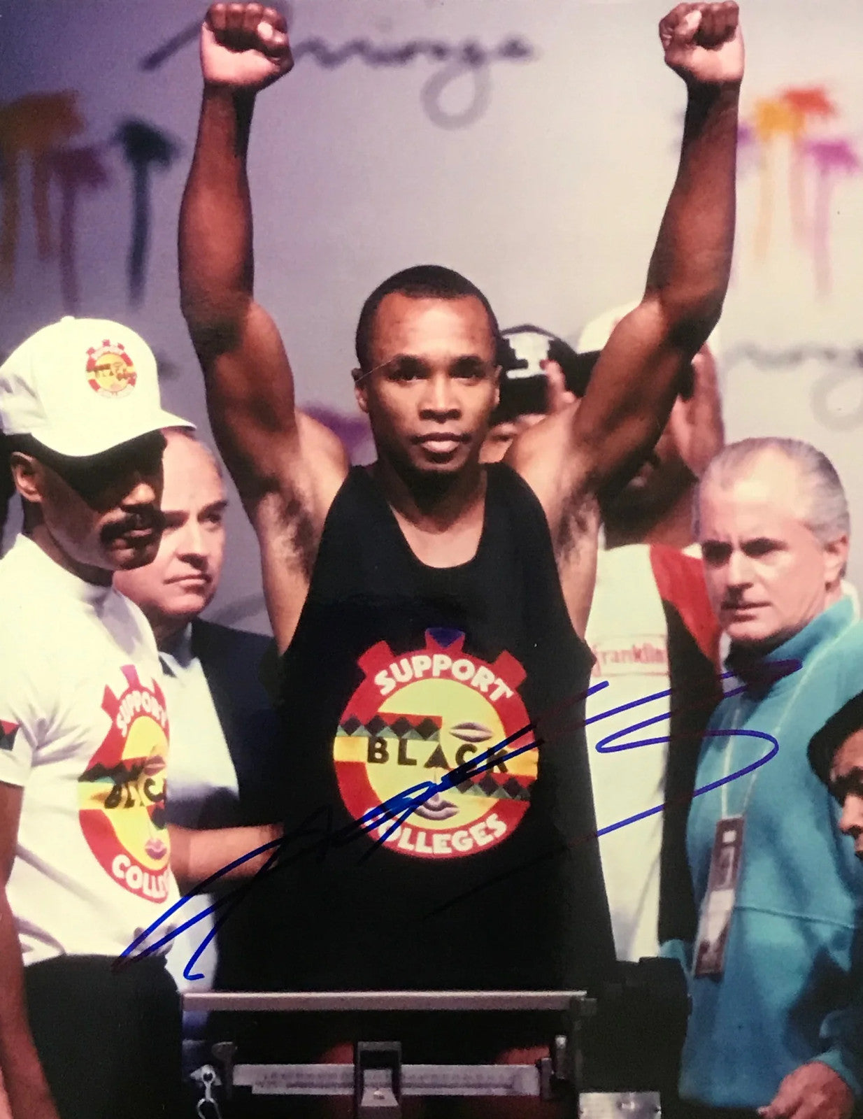 Sugar Ray Leonard Autographed 8X10 Boxing Photo