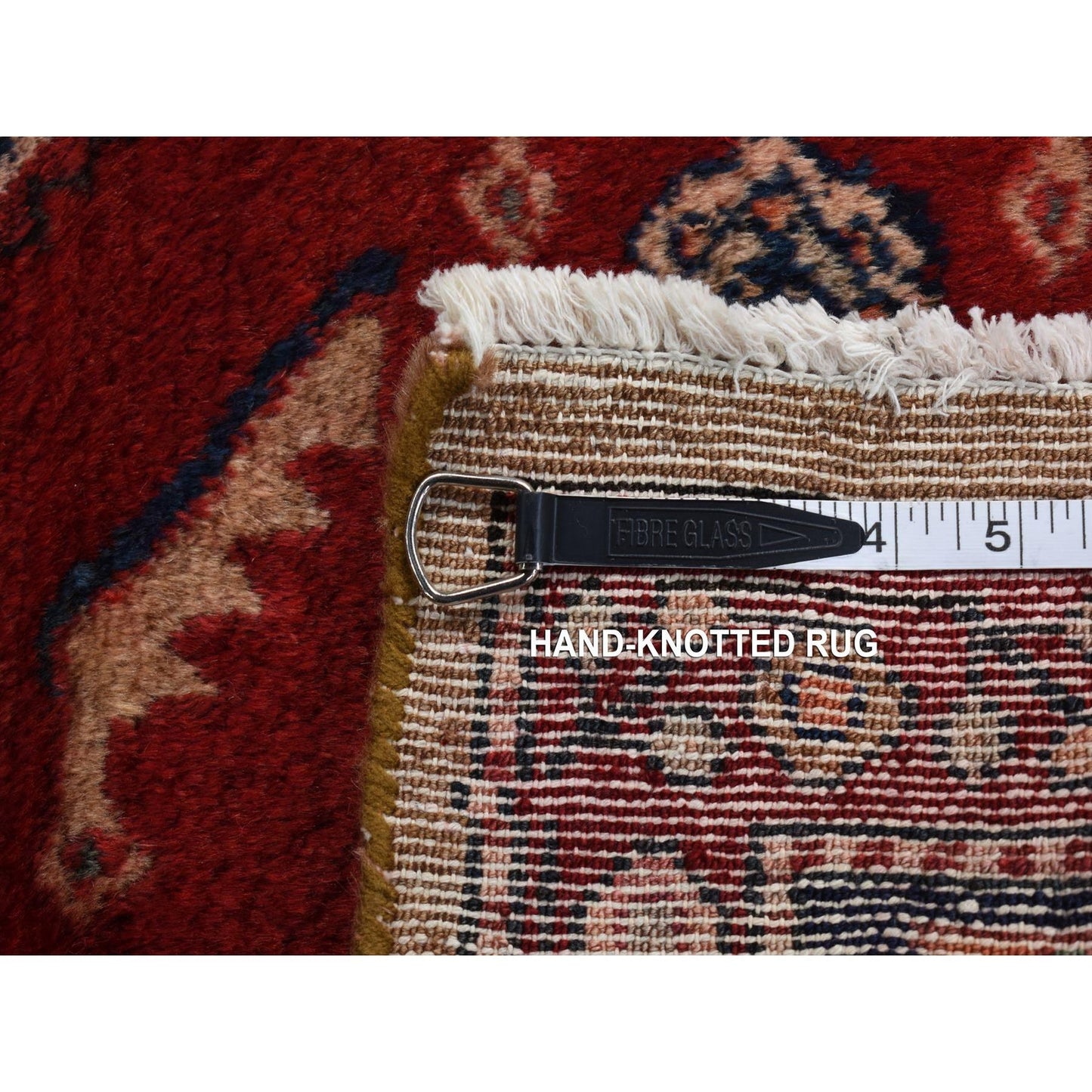 Rug 5'x9'6" Brown New Zoroastrian Serrib Pure Wool Hand Knotted Runner