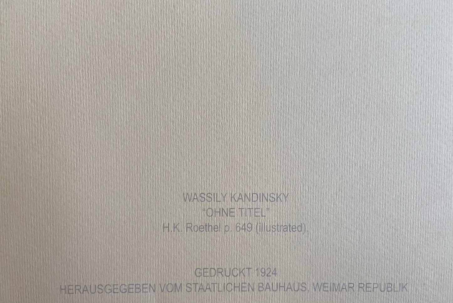 Wassily Kandinsky Lithograph 1924 Coa Published -