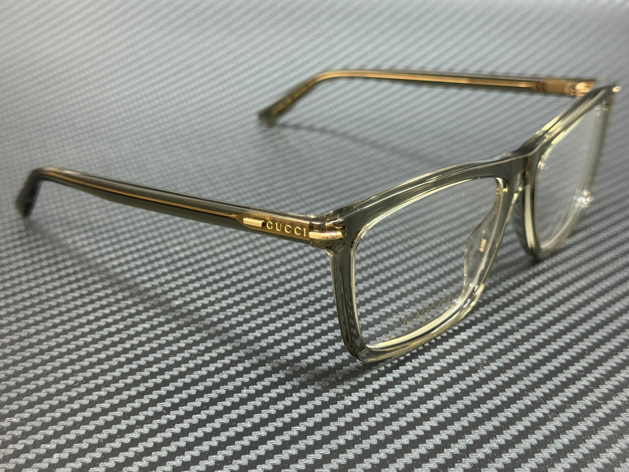 Gucci Gg1445O 008 Brown Transparent Men'S Extra