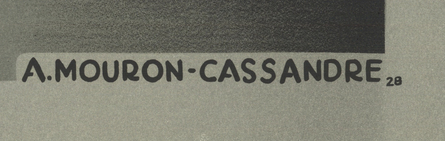A.M. Cassandre L.M.S Best Way " Lithograph