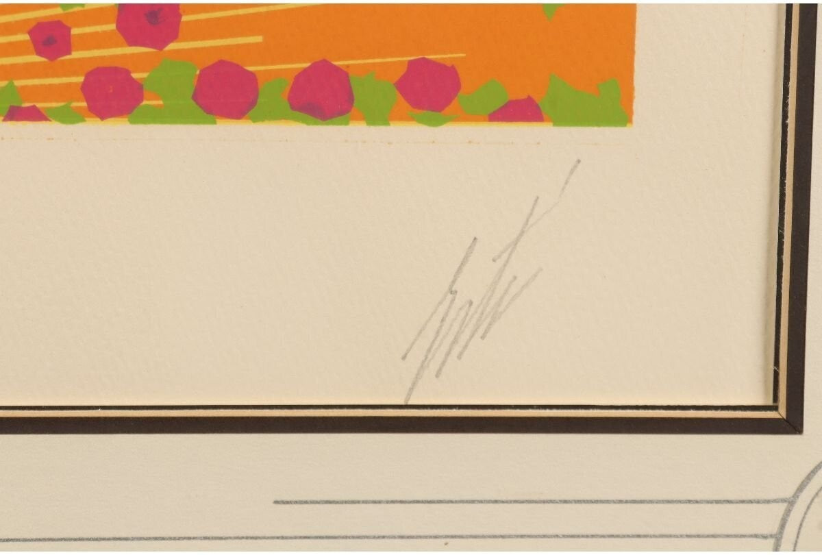 Erte "Printemps" Embossed Color Serigraph