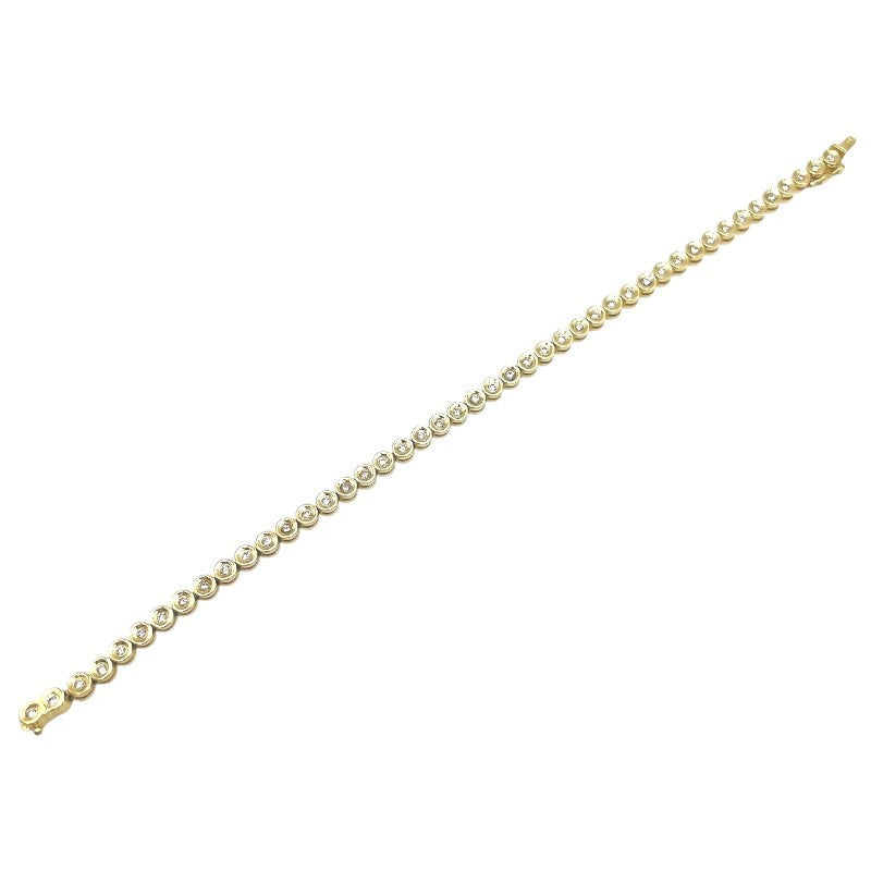 Diamond 1.0Ct Tennis Bracelet K18Yg