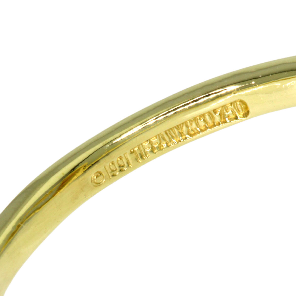 TIFFANY&Co. Ring Open heart 1P Diamond K18