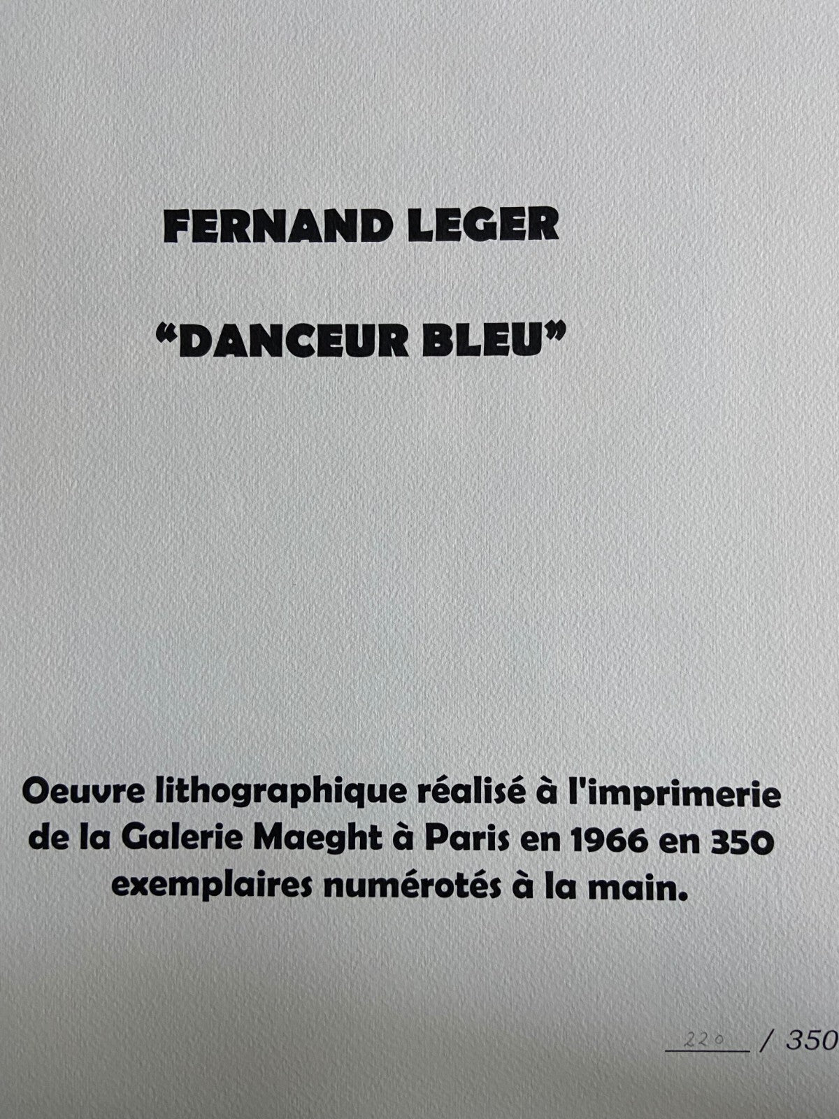 Fernand Lger Lithograph 1966 Coa Signed Limited