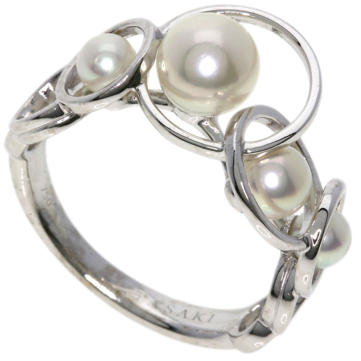 TASAKI Ring Enima Akoya Pearl K18 White Gold