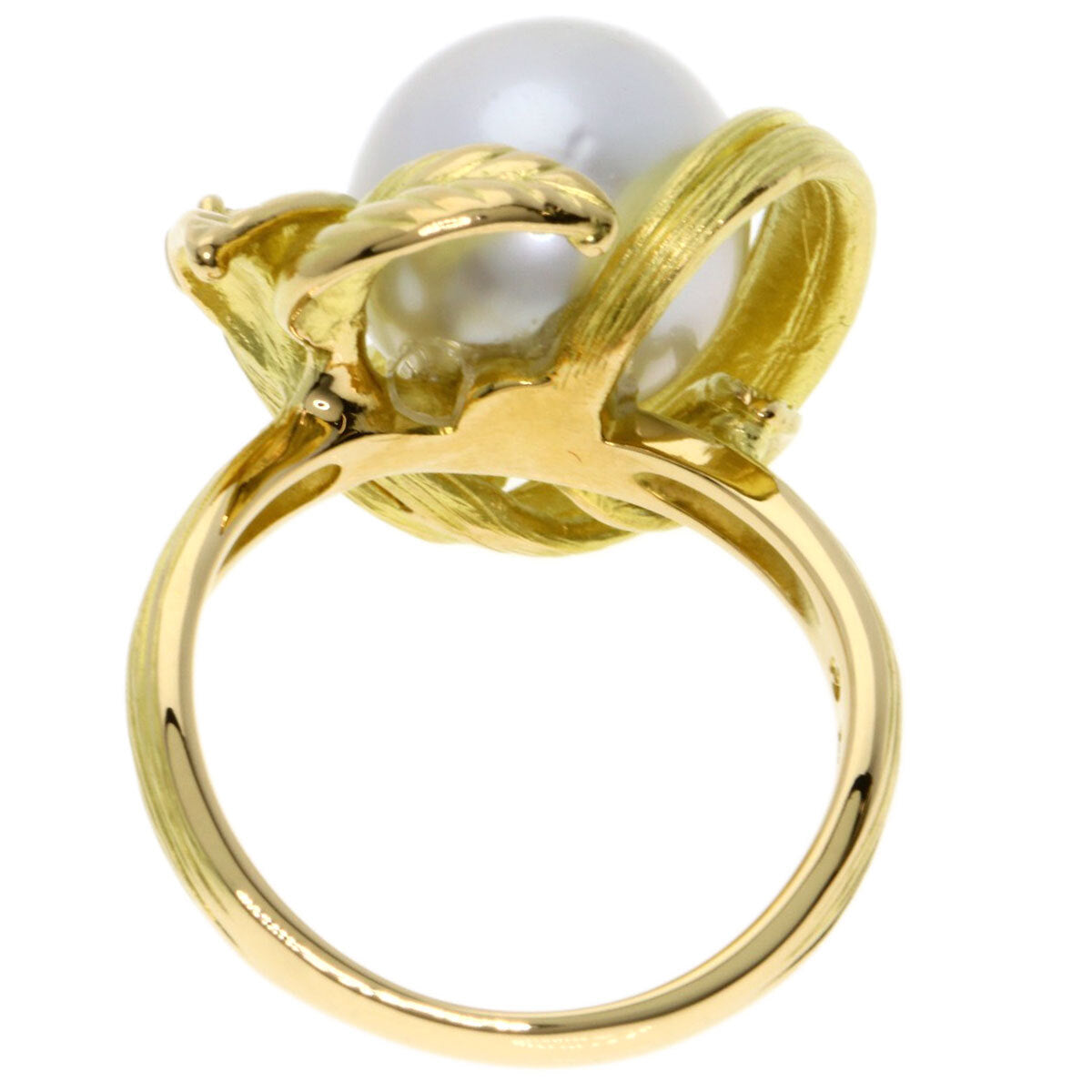 TASAKI Ring Pearl Pearl Diamond K18 Yellow Gold
