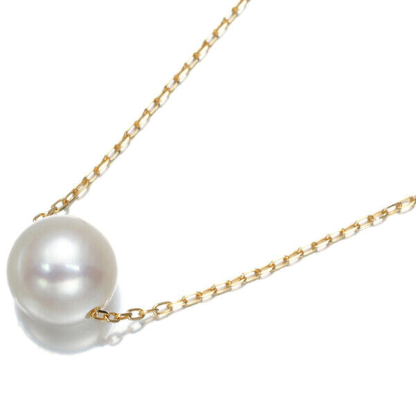 Tasaki Necklace Akoya Pearl 8.2Mm 18K 750 Yellow Gold