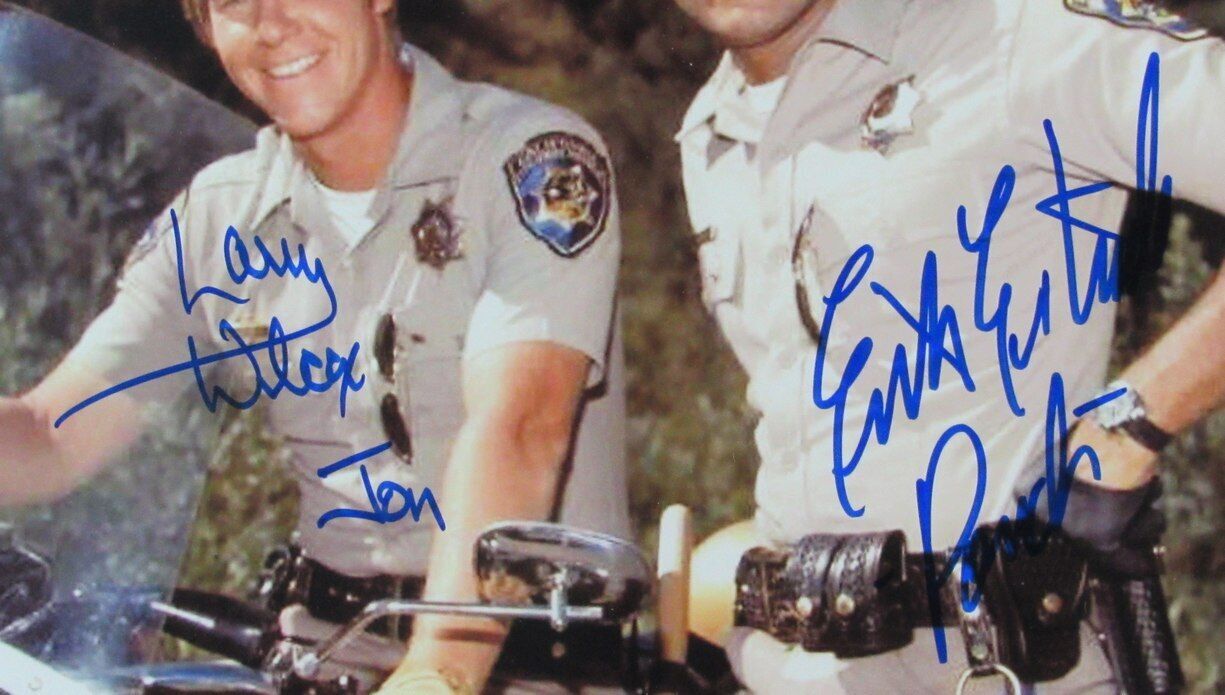 Larry Wilcox/Erik Estrada Dual-Signed 11X14 Photo
