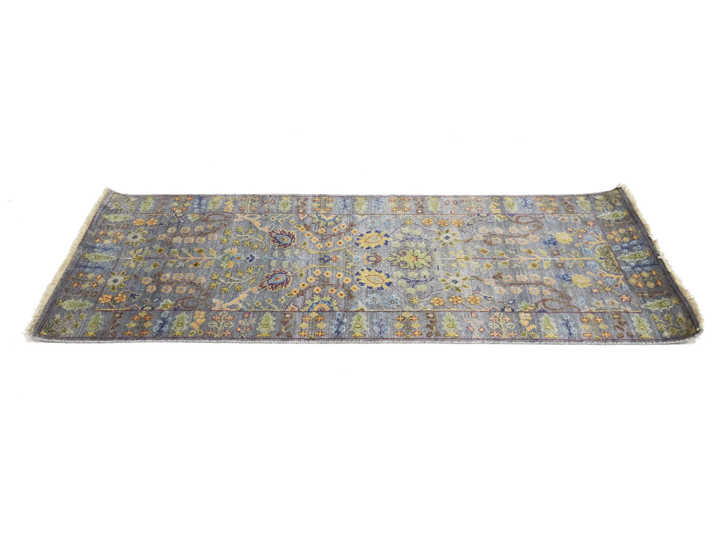 Handmade Tree Of Life Floral Runner Rug Oushak