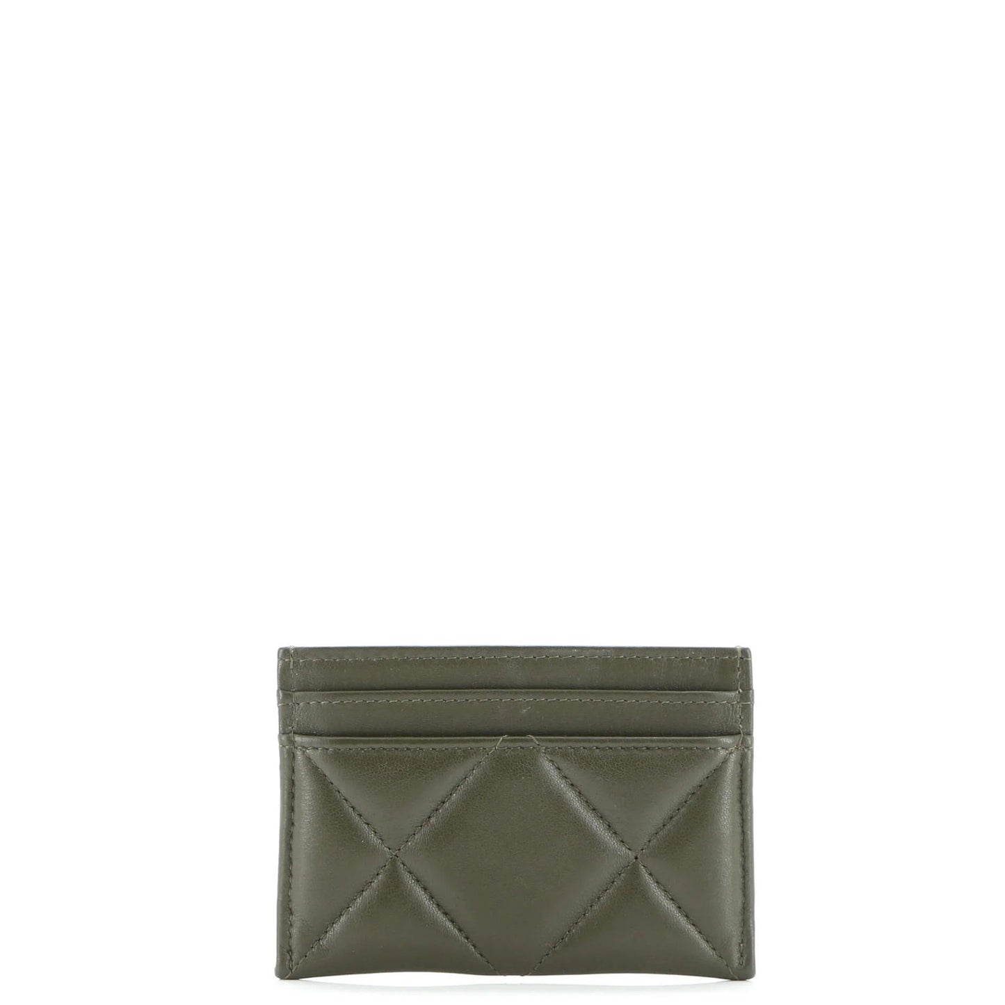 Chanel 19 Card Holder Quilted Leather