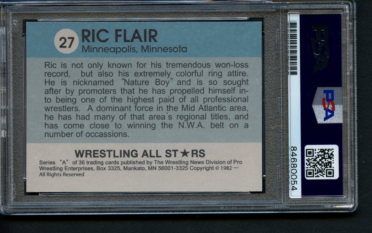 1982 Wrestling All Stars Rc Ric Flair 7 Card