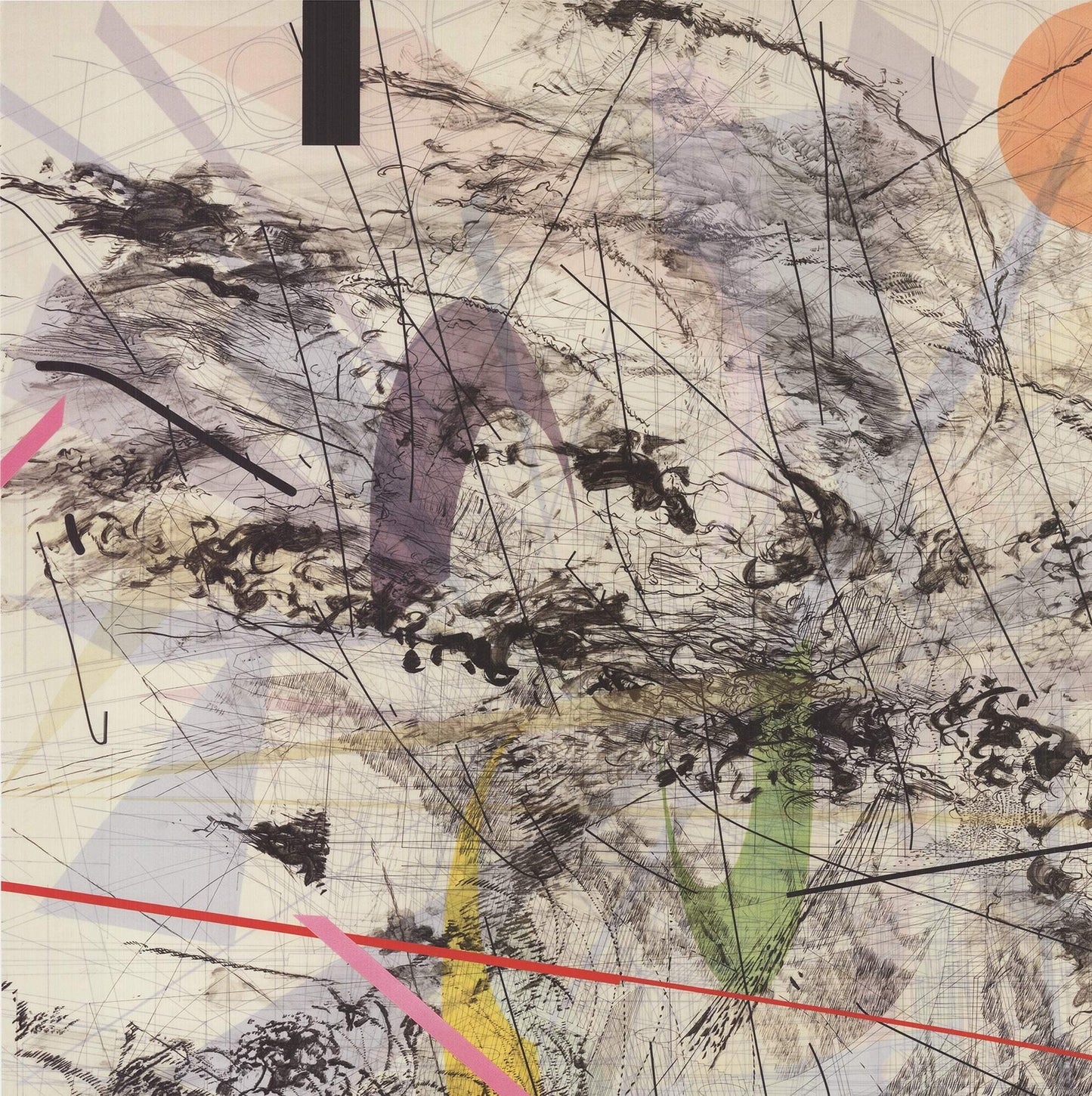 Julie Mehretu Easy Dark " Offset Lithograph