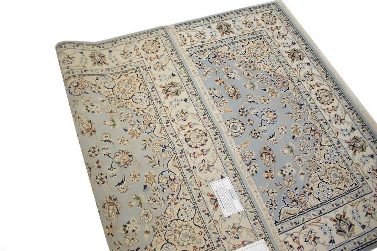 5X7 Ft Handmade Indo-Nain Classic Floral Style
