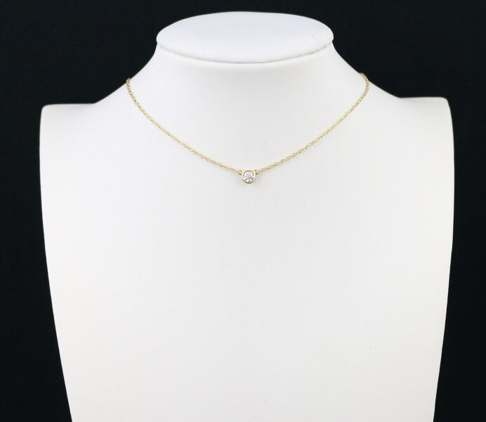 Tiffany&Co. Necklace Diamonds By The Yard Diamond 18K 750 Yellow Gold