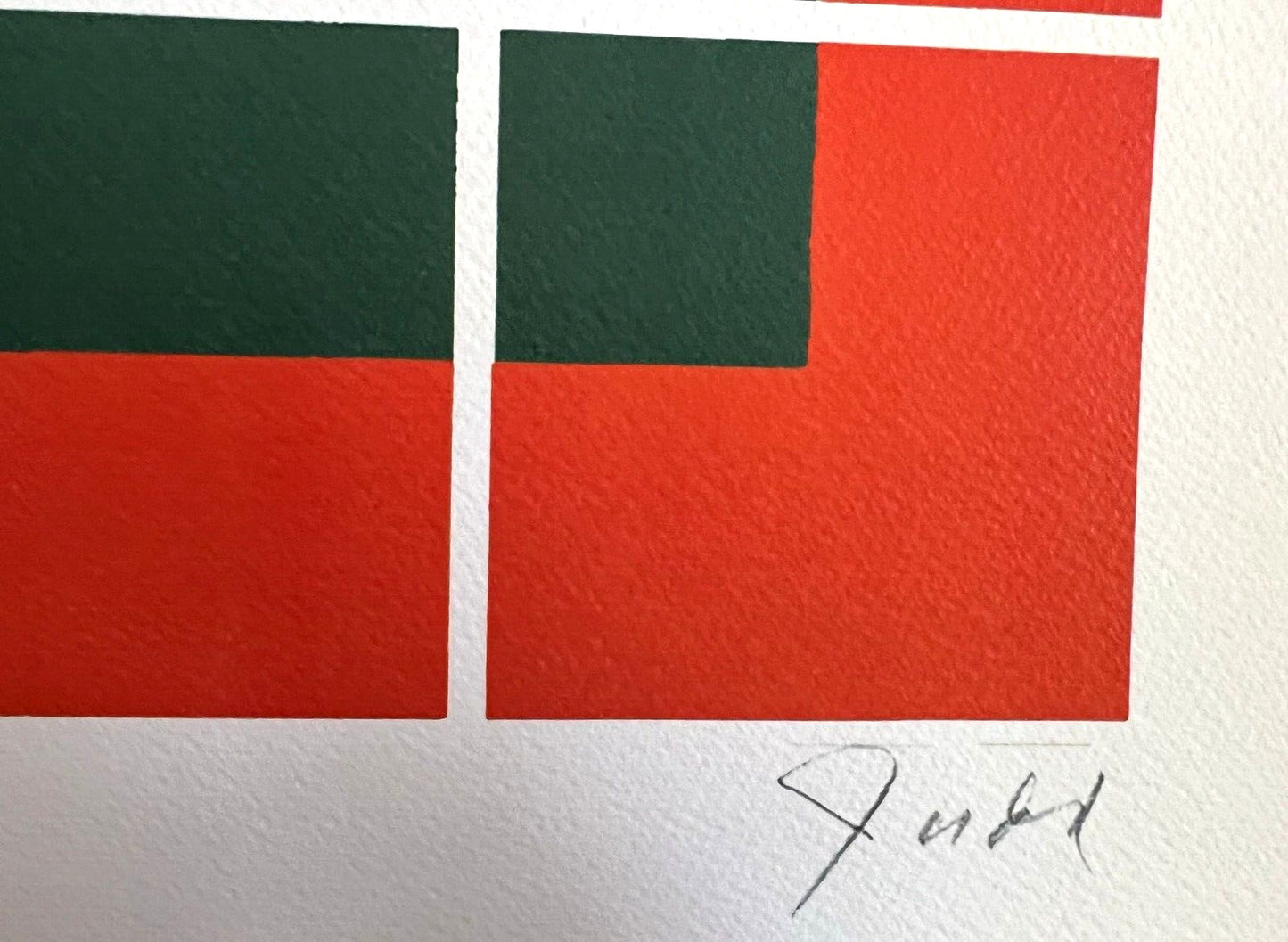 Donald Judd Lithograph Coa Signed Op Numbered