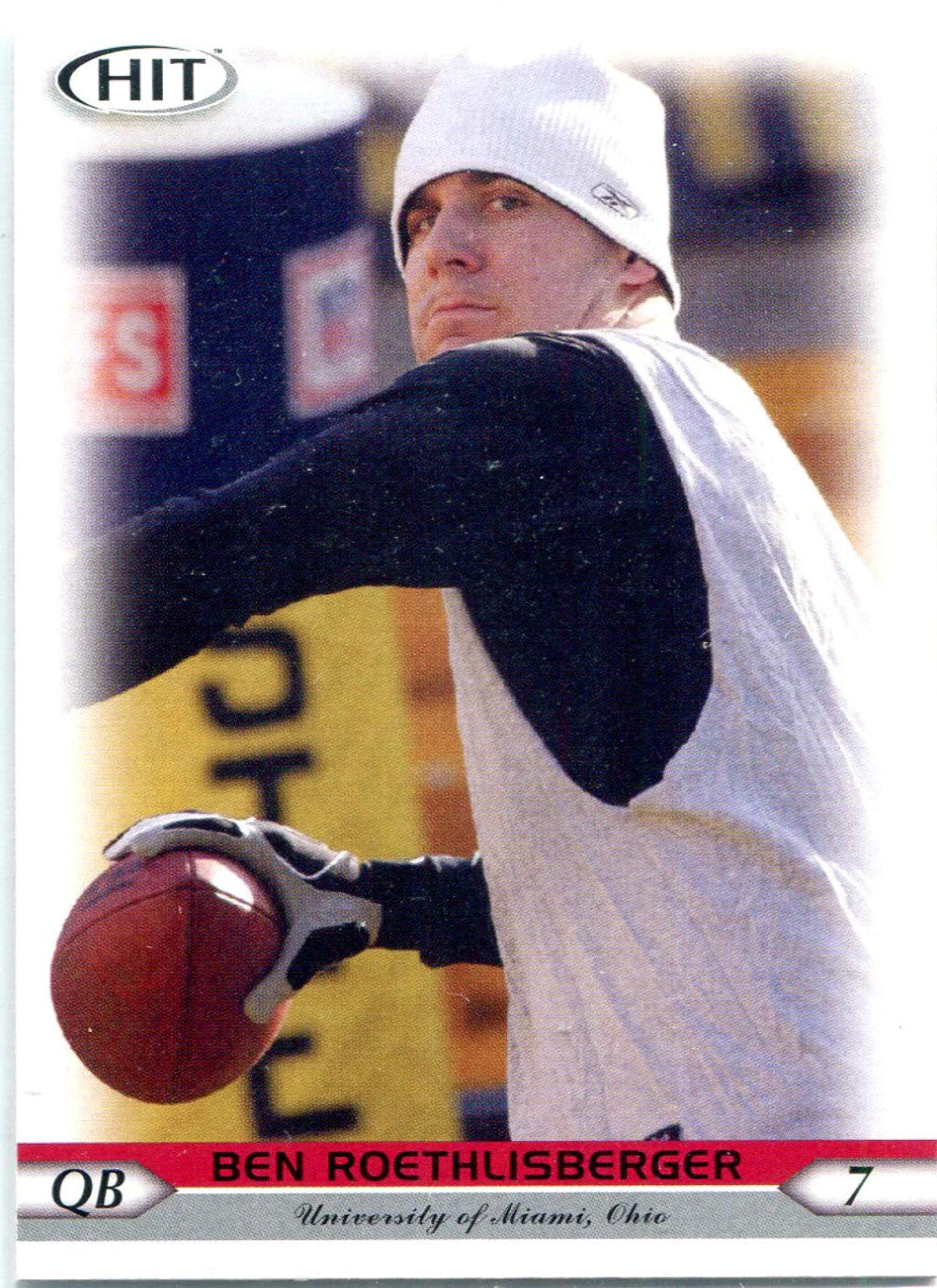 Ben Roethlisberger 2005 Sage Hit Unsigned Rookie Card