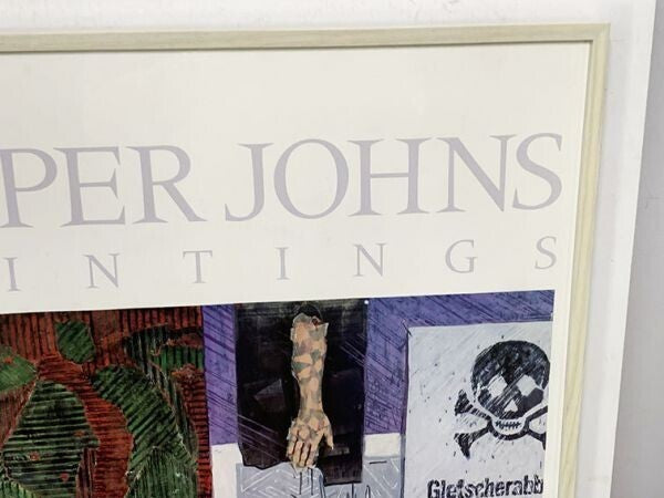 Jasper Johns Signed Poster "Paintings: Leo
