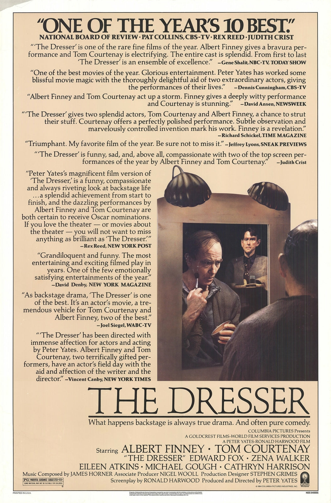 & ARTIST UNKNOWN The Dresser 41" x 27" Offset Lithograph 1984 Advertising Black