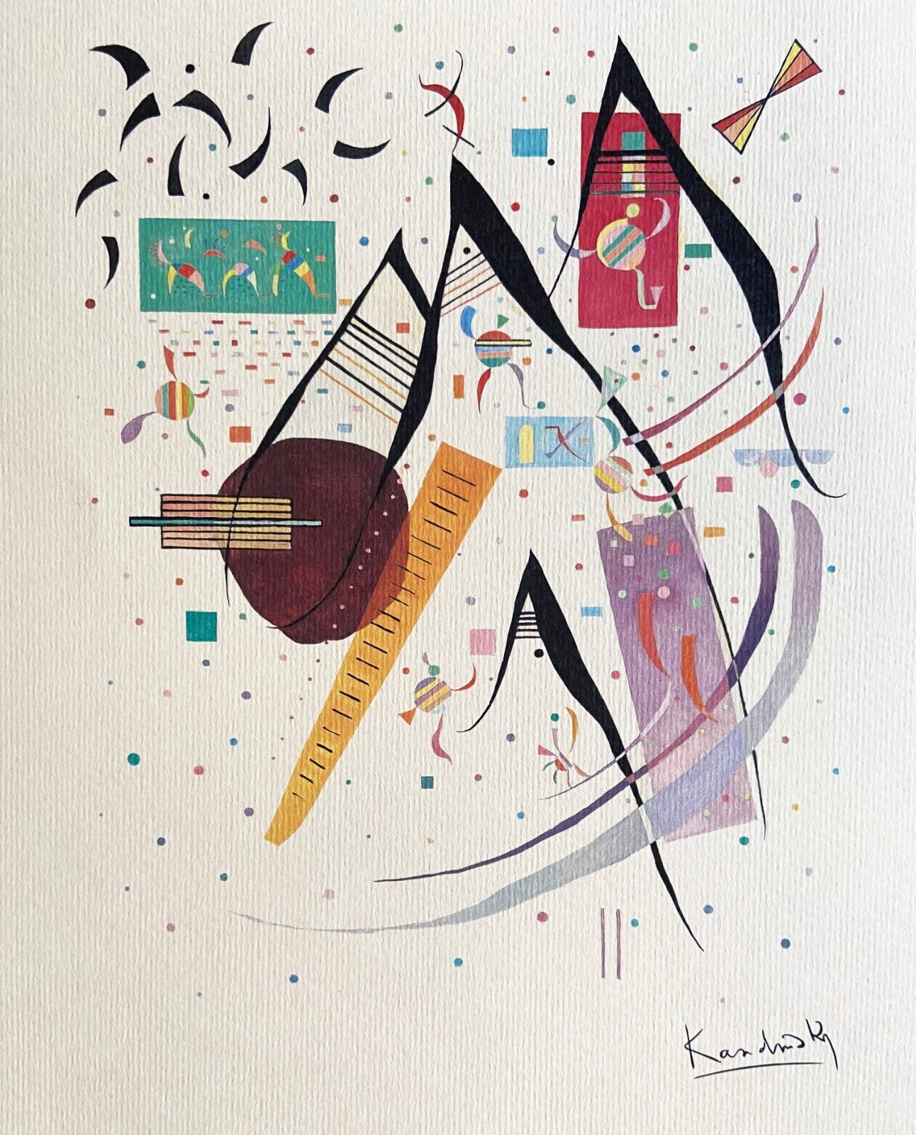 Wassily Kandinsky Lithograph 1951 Coa Numbered
